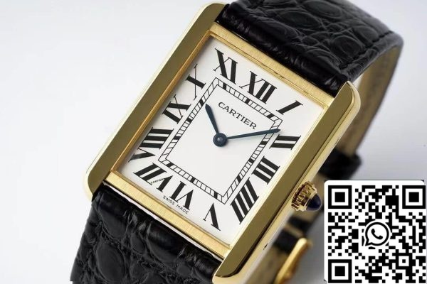 Cartier Tank Quartz W5200004 1 1 Best Edition AF Factory White Dial US Replica Watch 8846 Cartier Tank Quartz W5200004 1 1 Best Edition AF Factory White Dial