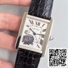 Cartier Tank Solo W5200027 ZF Factory 1 1 Best Edition mekaaniset kellot Sveitsin ETA9015 Musta nahkahihna US Replica Watch 4606 Cartier Tank Solo W5200027 ZF Factory 1:1 Best Edition mekaaniset kellot Sveitsin ETA9015 Musta nahkahihna