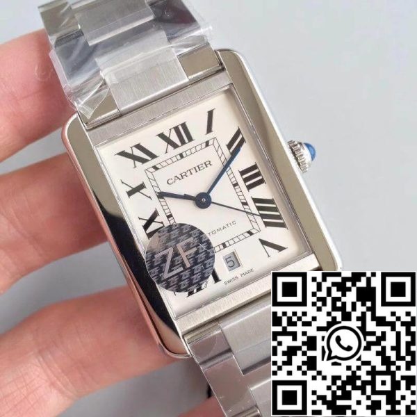 Cartier Tank Solo W5200028 ZF Factory 1 1 Najlepsza edycja Szwajcarski zegarek ETA9015 Biała tarcza USA Replika zegarka 239 Cartier Tank Solo W5200028 ZF Factory 1:1 Najlepsza edycja Szwajcarski zegarek ETA9015 Biała tarcza