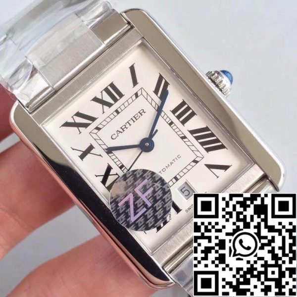 Cartier Tank Solo W5200028 ZF Factory 1 1 Najlepsza edycja Szwajcarski zegarek ETA9015 Biała tarcza USA Replika zegarka 6455 Cartier Tank Solo W5200028 ZF Factory 1:1 Najlepsza edycja Szwajcarski zegarek ETA9015 Biała tarcza