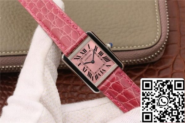 Cartier Tank W5200000 Ladies 1 1 Best Edition K11 Factory Pink Dial Yhdysvaltain Replica katsella 5419 Cartier Tank W5200000 Ladies 1: 1 Best Edition K11 Factory Pink Dial