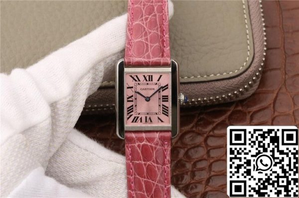 Cartier Tank W5200000 Ladies 1 1 Best Edition K11 Factory Pink Dial Yhdysvaltain Replica katsella 5770 Cartier Tank W5200000 Ladies 1: 1 Best Edition K11 Factory Pink Dial