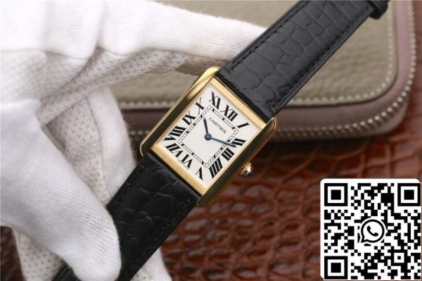 Cartier Tank W5200002 1 1 Best Edition K11 Factory Gold Case Yhdysvaltain Replica katsella 147 Cartier Tank W5200002 1: 1 Best Edition K11 Factory Gold Case