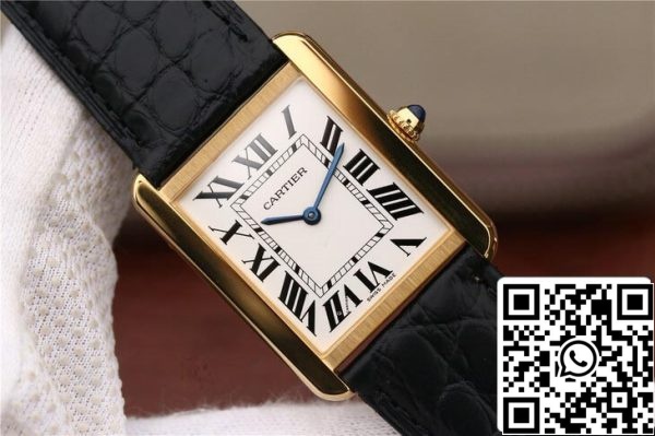 Cartier Tank W5200002 1 1 Best Edition K11 Factory Gold Case US Replica Watch 6069 Cartier Tank W5200002 1:1 Best Edition K11 Factory Gold Case