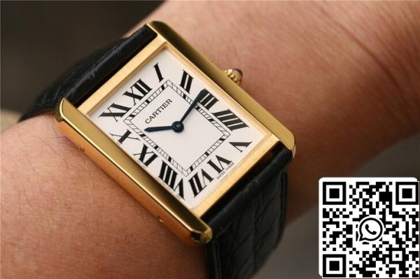 Cartier Tank W5200002 1 1 Best Edition K11 Factory Guldfodral US Replica Watch 9223 Cartier Tank W5200002 1:1 Best Edition K11 Factory Guldfodral