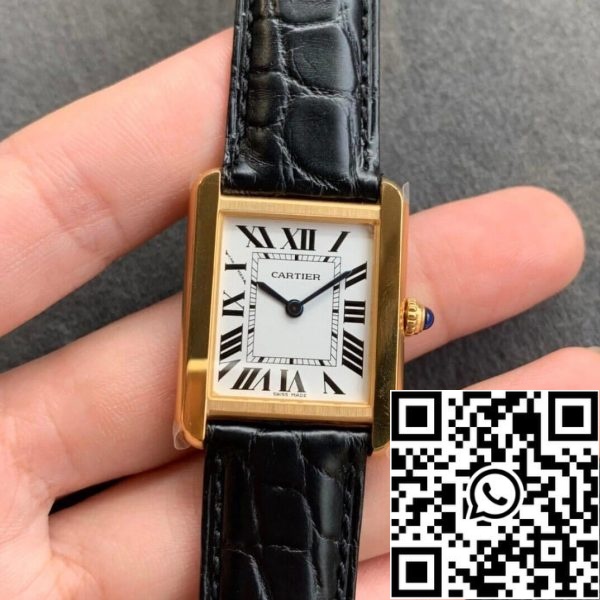 Cartier Tank W5200004 1 1 Melhor Edição K11 Fábrica Mostrador Branco EUA Réplica Relógio 1089 Cartier Tank W5200004 1:1 Melhor Edição K11 Fábrica Mostrador Branco