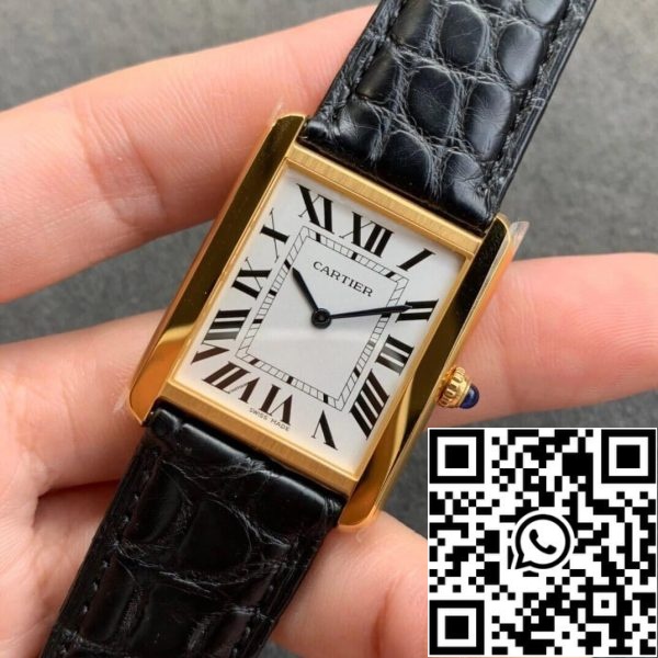 Cartier Tank W5200004 1 1 Melhor Edição K11 Fábrica Mostrador Branco EUA Réplica Relógio 2690 Cartier Tank W5200004 1:1 Melhor Edição K11 Fábrica Mostrador Branco