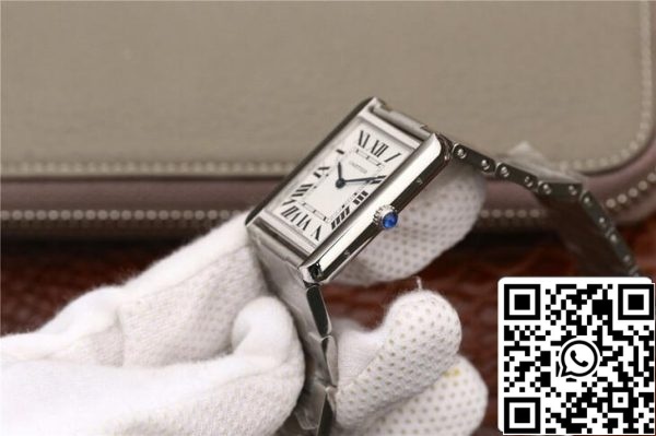 Cartier Tank W5200013 1 1 Best Edition K11 Factory Edelstahl US Replica Uhr 8518 Cartier Tank W5200013 1:1 Best Edition K11 Factory Edelstahl