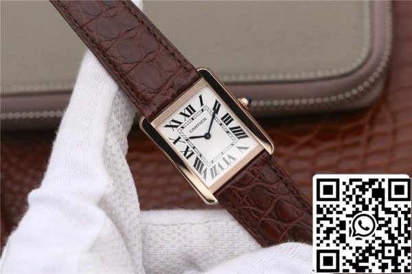 Cartier Tank W5200025 1:1 Best Edition K11 Factory Rose Gold US Replica Watch 5461 Cartier Tank W5200025 1:1 Best Edition K11 Factory Rose Gold