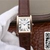 Cartier Tank W5200025 1 1 Лучшее издание K11 фабрики розовое золото США Реплика часы 6835 Cartier Tank W5200025 1:1 Лучшее издание K11 фабрики розовое золото