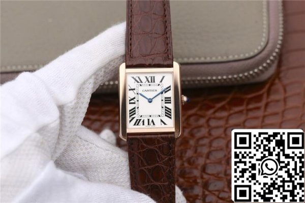 Cartier Tank W5200025 1 1 Najboljša izdaja K11 Factory Rose Gold ZDA replika Watch 6835 Cartier Tank W5200025 1: 1 Najboljša izdaja K11 Factory Rose Gold