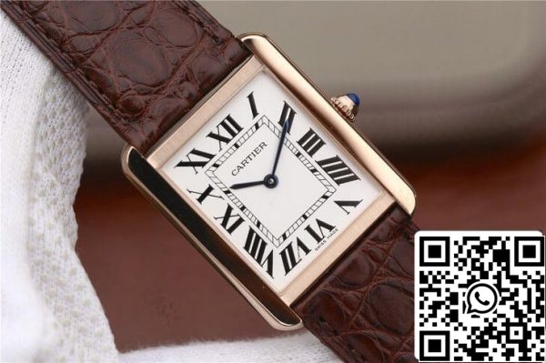 Cartier Tank W5200025 1 1 Najboljša izdaja K11 Factory Rose Gold ZDA replika Watch 7827 Cartier Tank W5200025 1: 1 Najboljša izdaja K11 Factory Rose Gold