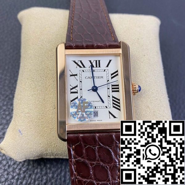 Cartier Tank W5200026 1 1 Best Edition AF Factory Rose Gold Case US Replica Uhr 1300 Cartier Tank W5200026 1:1 Best Edition AF Factory Rose Gold Case