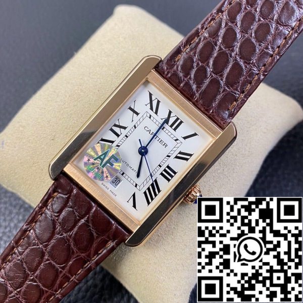 Cartier Tank W5200026 1 1 Best Edition AF Factory Rose Gold Case US Replica Orologio 1486 Cartier Tank W5200026 1:1 Best Edition AF Factory Rose Gold Case