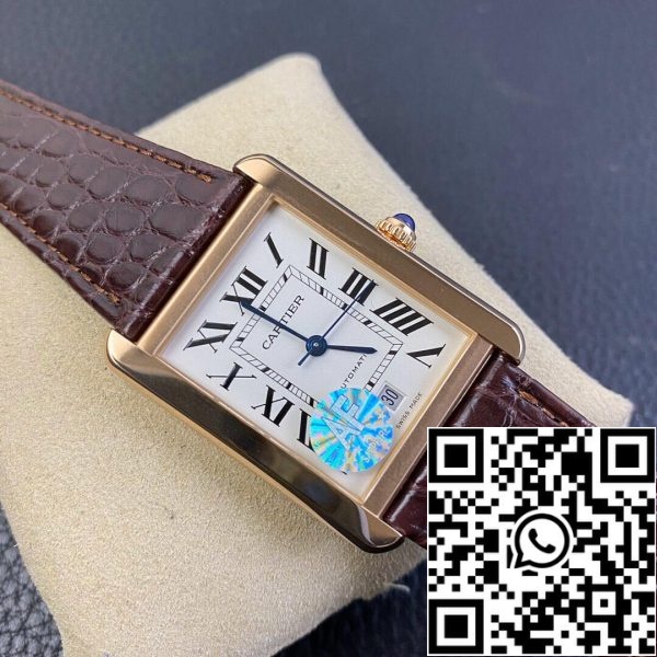 Cartier Tank W5200026 1 1 Best Edition AF Factory Rose Gold Case US Replica Watch 9747 Cartier Tank W5200026 1:1 Best Edition AF Factory Rose Gold Case