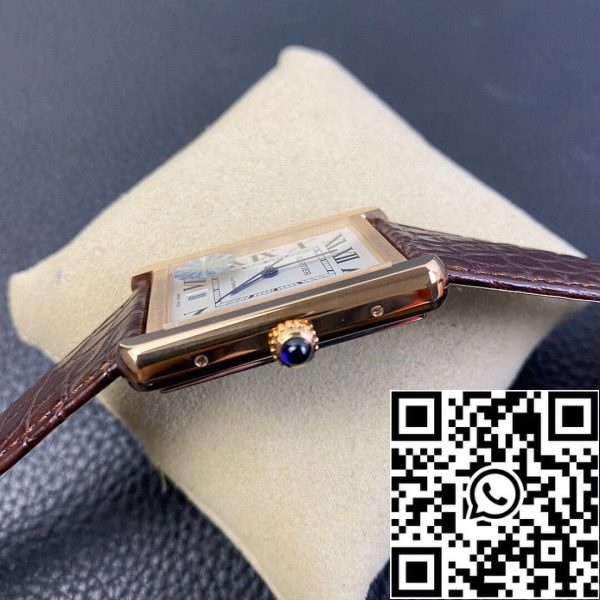 Cartier Tank W5200026 1 1 Najboljša izdaja AF Factory Rose Gold primeru ZDA replika Watch 9878 Cartier Tank W5200026 1: 1 Najboljša izdaja AF Factory Rose Gold primeru