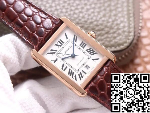 Cartier Tank W5200026 1 1 Най-доброто издание V9 Factory Rose Gold САЩ реплика часовник 305 Cartier Tank W5200026 1: 1 Най-доброто издание V9 Factory Rose Gold