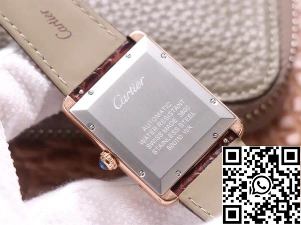 Cartier Tank W5200026 1 1 Best Edition V9 Factory Rose Gold US Replica Orologio 7194 Cartier Tank W5200026 1:1 Best Edition V9 Factory Rose Gold