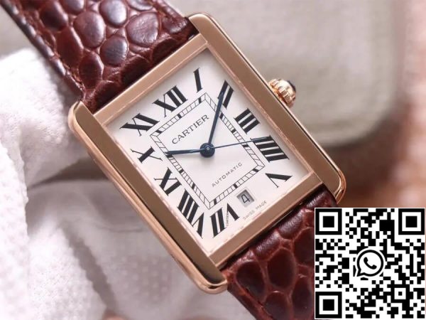 Cartier Tank W5200026 1 1 Best Edition V9 Εργοστάσιο Rose Gold ΗΠΑ Replica ρολόι 8058 Cartier Tank W5200026 1: 1 Best Edition V9 Εργοστάσιο Rose Gold