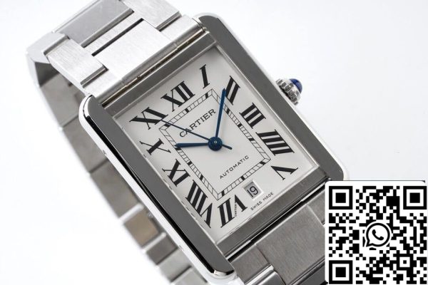 Cartier Tank W5200028 1 1 Best Edition AF Factory Stainless Steel US Replica Watch 7934 Cartier Tank W5200028 1:1 Best Edition AF Factory Stainless Steel