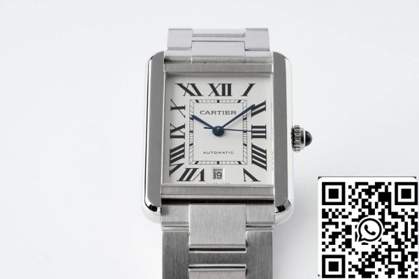 Cartier Tank W5200028 1:1 Best Edition AF Factory Stainless Steel US Replica Zegarek 8869 Cartier Tank W5200028 1:1 Best Edition AF Factory Stainless Steel