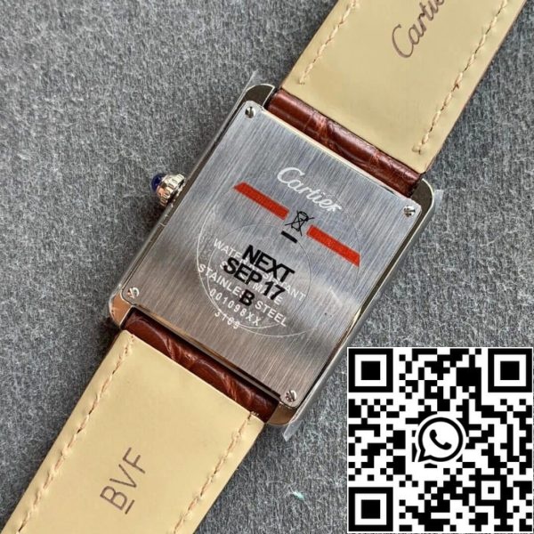 Cartier Tank WSTA0028 1:1 Best Edition K11 Factory Brown Strap US Replica Watch 5110 Cartier Tank WSTA0028 1:1 Best Edition K11 Factory Brown Strap