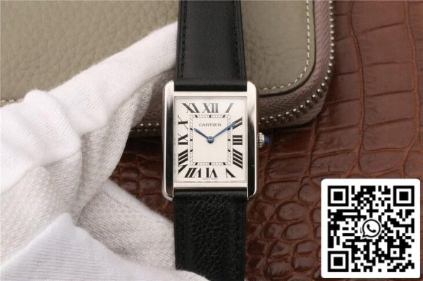 Cartier Tank WSTA0028 1 1 Melhor Edição K11 Fábrica Mostrador Branco EUA Réplica Relógio 5509 Cartier Tank WSTA0028 1:1 Melhor Edição K11 Fábrica Mostrador Branco