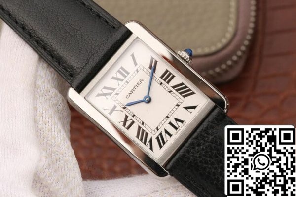 Cartier Tank WSTA0028 1 1 Лучшее издание K11 фабрики белый циферблат США Реплика часы 9838 Cartier Tank WSTA0028 1:1 Лучшее издание K11 фабрики белый циферблат