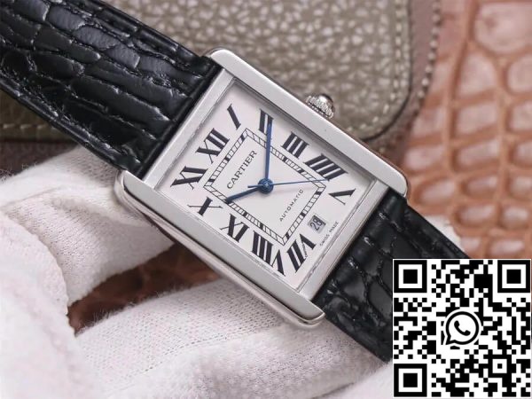 Cartier Tank WSTA0029 1 1 Best Edition V9 Factory White Dial Yhdysvaltain Replica katsella 3608 Cartier Tank WSTA0029 1: 1 Best Edition V9 Factory White Dial