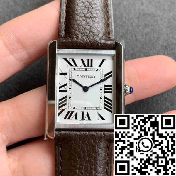 Cartier Tank WSTA0030 1 1 Best Edition K11 Factory Белый Циферблат Реплика США Часы 6988 Cartier Tank WSTA0030 1:1 Best Edition K11 Factory Белый Циферблат