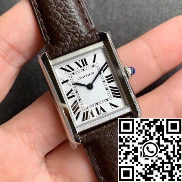 Cartier Tank WSTA0030 1 1 Best Edition K11 Factory White Dial Yhdysvaltain Replica katsella 7887 Cartier Tank WSTA0030 1: 1 Best Edition K11 Factory White Dial