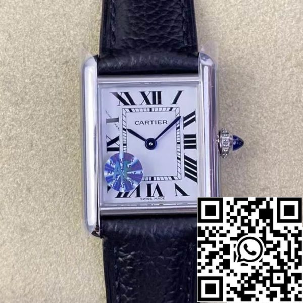 Cartier Tank WSTA0042 1 1 Лучшее издание AF фабрики кожаный ремешок США Реплика часы 6152 Cartier Tank WSTA0042 1:1 Лучшее издание AF фабрики кожаный ремешок