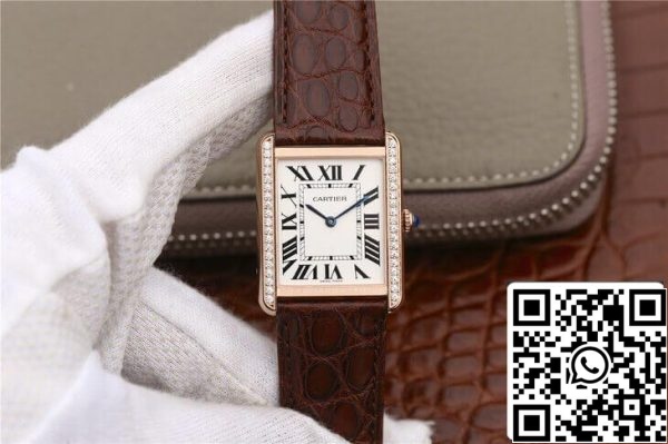 Cartier Tank WT200005 1 1 Best Edition K11 Factory White Dial US Replica Watch 5022 Cartier Tank WT200005 1:1 Best Edition K11 Factory White Dial