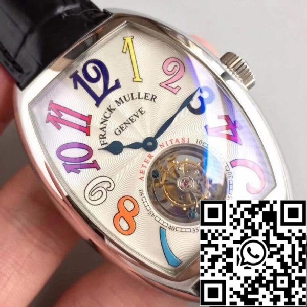 Franck Muller Crazy Hours Dreams Tourbillon 8880 1 1 Mejor Edición Suiza Tourbillon Esfera Blanca US Replica Watch 691 Franck Muller Crazy Hours Dreams Tourbillon 8880 1 1 Mejor Edición Suiza Tourbillon Esfera Blanca