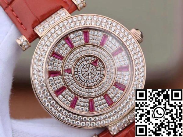 Franck Muller DM Rose Gold Double Mystery Diamond Ruby DM42D2RCD GS Factory 1 1 Best Edition Swiss FM 800 US Replica Watch 8048 Franck Muller DM Rose Gold Double Mystery Diamond Ruby DM42D2RCD GS Factory 1: 1 Best Edition Swiss FM.800