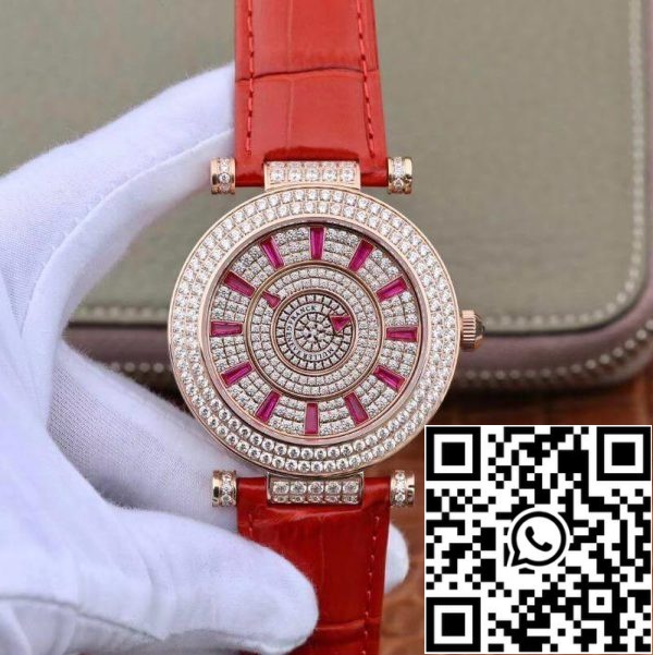 Franck Muller DM Rose Gold Διπλό Μυστήριο Διαμάντι Ρουμπίνι DM42D2RCD GS Factory 1 1 Best Edition Swiss FM 800 ΗΠΑ Replica ρολόι 9063 Franck Muller DM Rose Gold Διπλό Μυστήριο Διαμάντι Ρουμπίνι DM42D2RCD GS Factory 1:1 Best Edition Swiss FM.800