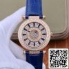 Franck Muller Double Mystery Rosegold D 3R CD 42 1 1 Best Edition Blue Leather Strap Swiss FM 800 US Replica Orologio 3317 Franck Muller Double Mystery Rosegold D 3R CD 42 1:1 Best Edition Blue Leather Strap Swiss FM.800