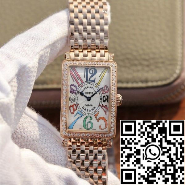 Franck Muller LONG ISLAND 952 Ladies 1:1 Best Edition ABF Factory Rose Gold With Diamonds US Replica Zegarek 3099 Franck Muller LONG ISLAND 952 Ladies 1:1 Best Edition ABF Factory Rose Gold With Diamonds