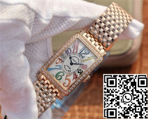 Franck Muller LONG ISLAND 952 Ladies 1 1 Best Edition ABF Factory Rose Gold With Diamonds US Replica Watch 3559 Franck Muller LONG ISLAND 952 Ladies 1:1 Best Edition ABF Factory Rose Gold With Diamonds