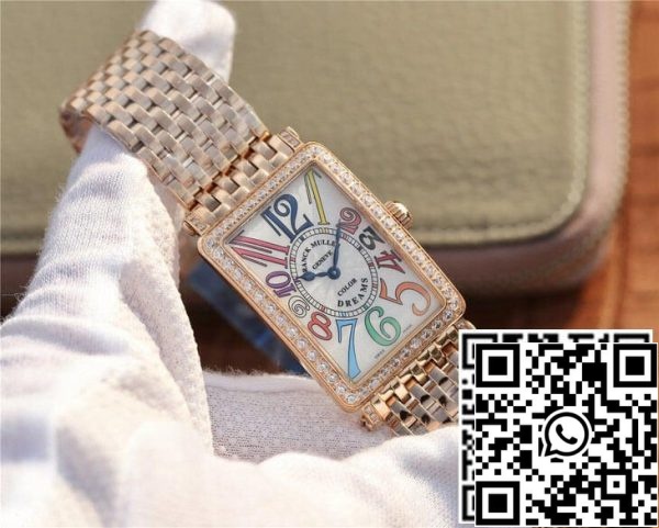 Franck Muller LONG ISLAND 952 Ladies 1:1 Best Edition ABF Factory Rose Gold With Diamonds US Replica Watch 7127 Franck Muller LONG ISLAND 952 Ladies 1:1 Best Edition ABF Factory Rose Gold With Diamonds