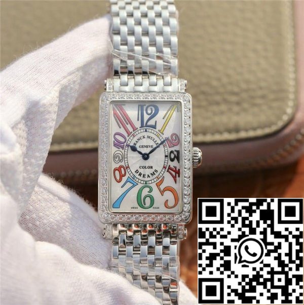 Franck Muller LONG ISLAND 952 Ladies 1 1 Best Edition ABF Factory quadrante bianco argentato US Replica Watch 8869 Franck Muller LONG ISLAND 952 Ladies 1:1 Best Edition ABF Factory quadrante bianco argentato