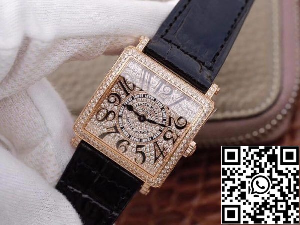 Franck Muller Master Square Ladies 6002 M QZ D GF Factory 1 1 Best Edition švicarski Quartz ZDA replika Watch 3404 Franck Muller Master Square Ladies 6002 M QZ D GF Factory 1: 1 Best Edition švicarski Quartz