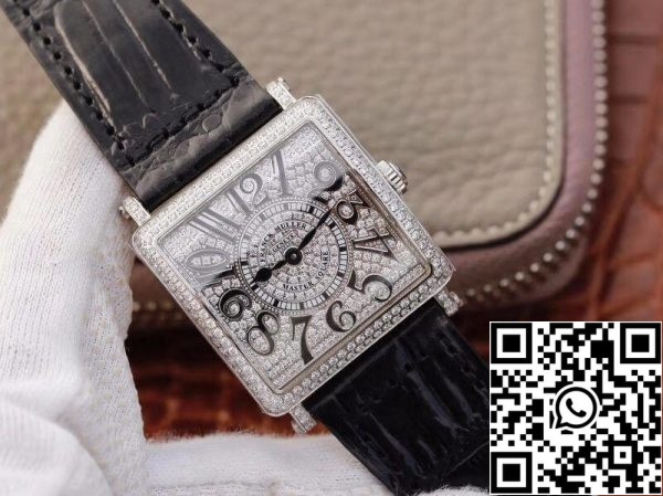 Franck Muller Master Square Ladies 6002 M QZ D GF Factory 1 1 Best Edition Swiss Quartz silver dial US Replica Watch 3400 Franck Muller Master Square Ladies 6002 M QZ D GF Factory 1:1 Best Edition Swiss Quartz silver dial