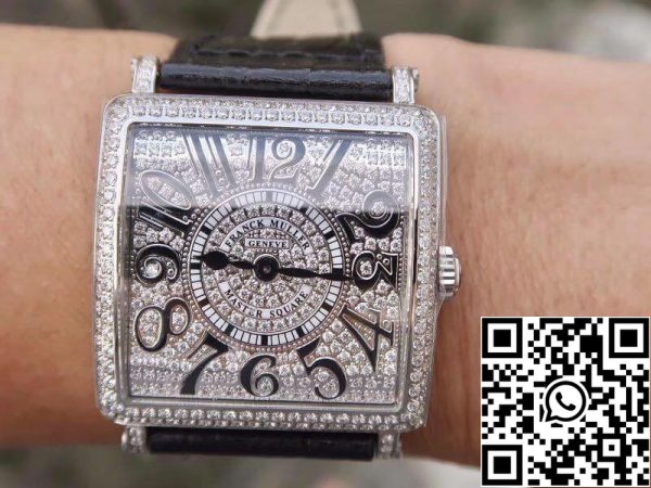 Franck Muller Master Square Ladies 6002 M QZ D GF Factory 1 1 Best Edition Swiss Quartz silver dial US Replica Watch 4671 Franck Muller Master Square Ladies 6002 M QZ D GF Factory 1:1 Best Edition Swiss Quartz silver dial