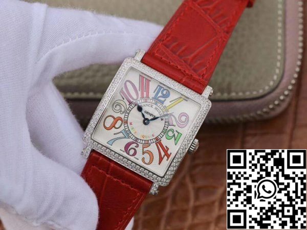 Franck Muller Master Square Ladies 6002 M QZ R GF Factory 1 1 Cea mai bună ediție ceas elvețian Replica în cadran alb US Replica Watch 1673 Franck Muller Master Square Ladies 6002 M QZ R GF Factory 1:1 Cea mai bună ediție ceas elvețian Replica în cadran alb