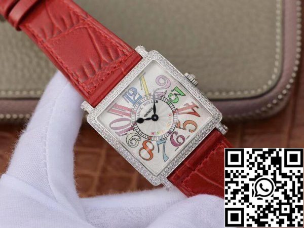 Franck Muller Master Square Ladies 6002 M QZ R GF Factory 1 1 Best Edition Swiss Replica Watch in White Dial US Replica Watch 8 Franck Muller Master Square Ladies 6002 M QZ R GF Factory 1:1 Best Edition Swiss Replica Watch in White Dial