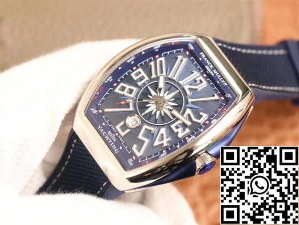 Franck Muller Mens Collection V 45 SC DT AC BL 1 1 Best Edition ZF Factory Blue Dial Swiss ETA9015 US Replica Watch 5396 Franck Muller Mens Collection V 45 SC DT AC BL 1:1 Best Edition ZF Factory Blue Dial Swiss ETA9015