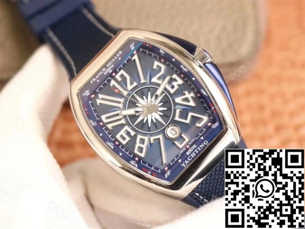 Franck Muller Mens Collection V 45 SC DT AC BL 1 1 Melhor Edição ZF Factory Blue Dial Swiss ETA9015 US Réplica Relógio 7637 Franck Muller Mens Collection V 45 SC DT AC BL 1 1:1 Melhor Edição ZF Factory Blue Dial Swiss ETA9015