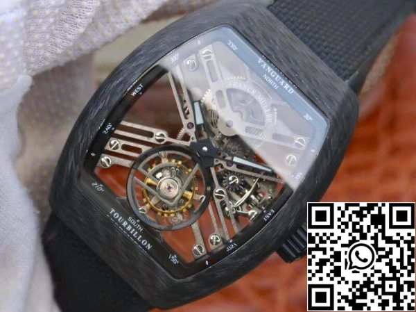 Franck Muller V45 T SQT Męskie zegarki 1 1 Najlepsza edycja Szwajcarski Tourbillon Szkieletowa tarcza US Replika zegarka 2697 Franck Muller V45 T SQT Męskie zegarki 1:1 Najlepsza edycja Szwajcarski Tourbillon Szkieletowa tarcza