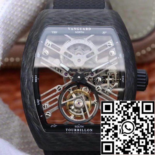 Franck Muller V45 T SQT Relógios de homem 1 1 Melhor Edição Suíça Tourbillon Skeleton Dial US Réplica Relógio 458 Franck Muller V45 T SQT Relógios de homem 1:1 Melhor Edição Suíça Tourbillon Skeleton Dial